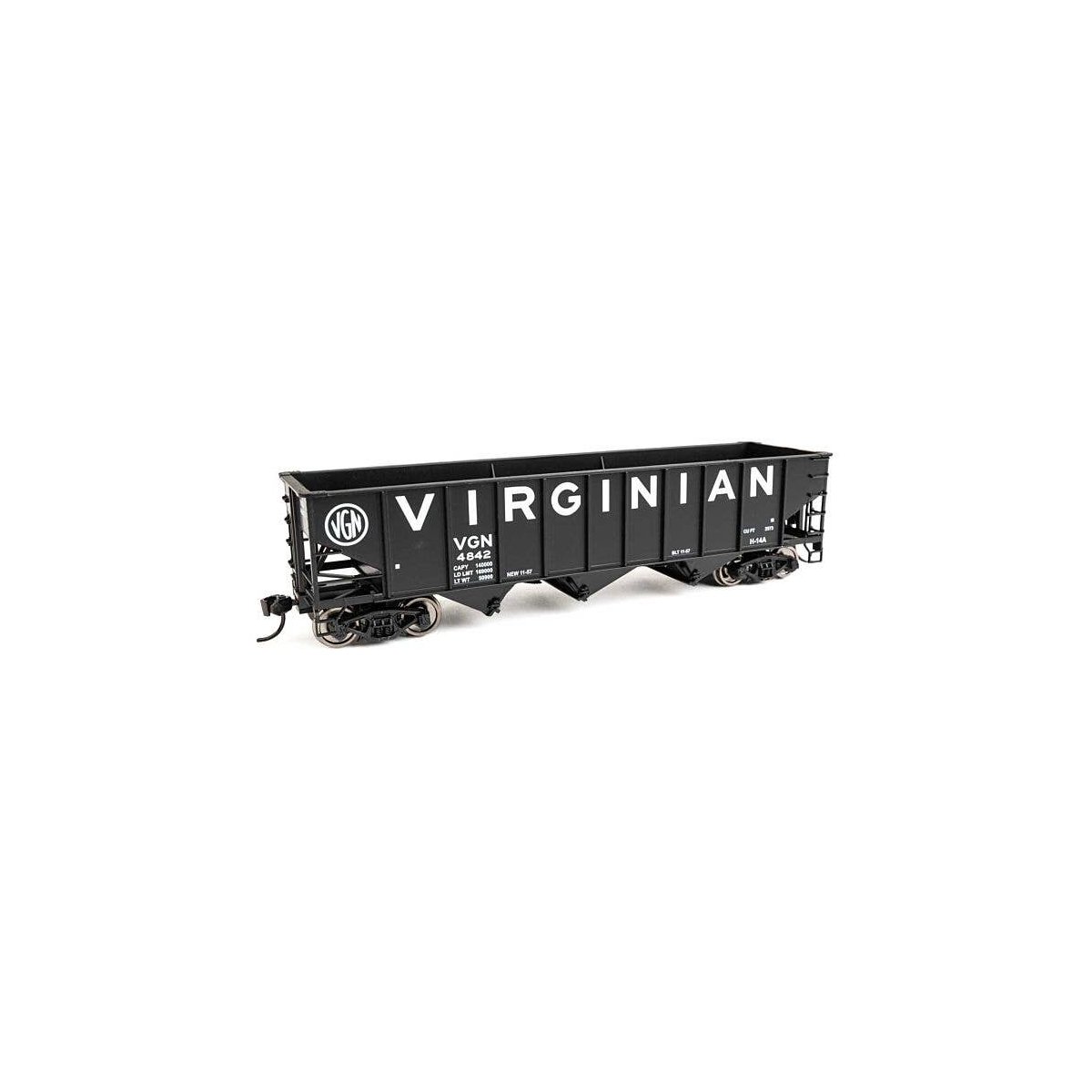 70-Ton AAR 3-Bay Open Hopper - Ready to Run -- Virginian 4842, HO, WalthersMainline 56732