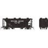 Enterprise 2-Bay Covered Hopper - Ready to Run -- Revere Sugar (1955, black, white), HO, Rapido Trains Inc 149012A