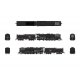 Class T1a 2-8-4 Berkshire with 4-Axle Tender - Standard DC - Stealth -- Boston & Maine 4016 (black, graphite), HO Broadway Limit