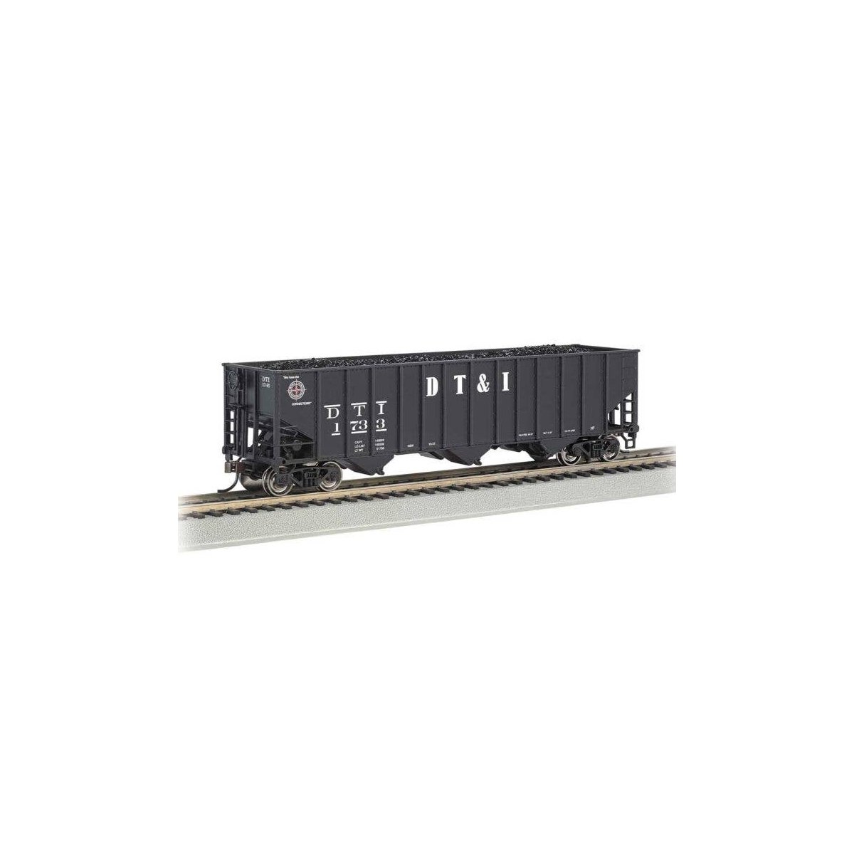 Bethlehem Steel 3-Bay 100-Ton Open Hopper - Ready to Run - Silver Series(R) -- Detroit, Toledo & , HO, Bachmann Industries 18719