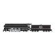 Class I-5 4-6-4 - Sstandard DC - Stealth Brass Hybrid -- New Haven 1403 (black, silver, Large Script Lettering), HO Broadway Lim