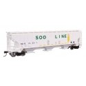 57′ Trinity 4750 3-Bay Covered Hopper - Ready to Run -- Soo Line 74591, HO, WalthersMainline 49075