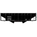 AAR 70-Ton Offset-Side 3-Bay Hopper - Kit -- Wheeling & Lake Erie 80462 (black), HO, Accurail Inc 7559