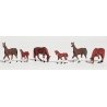 Chestnut Horses - Scenic Accents(R) -- pkg(6), HO Woodland Scenics 1842
