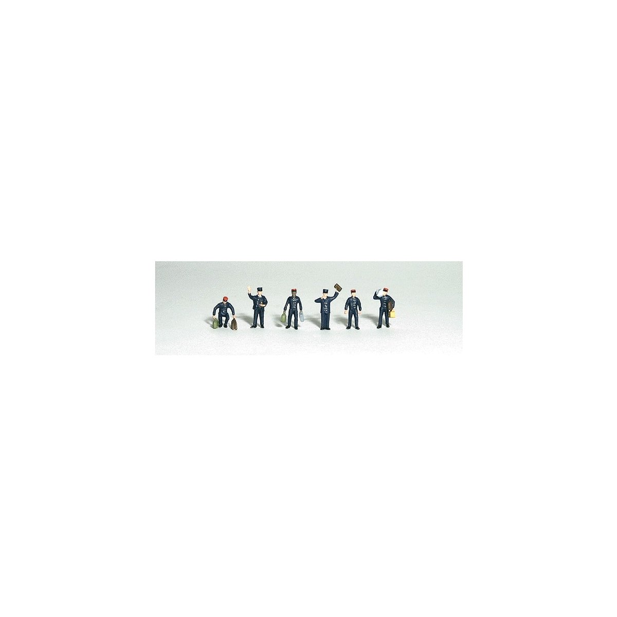 Scenic Accents(R) Figurines -- Train Personnel pkg(6), HO Woodland Scenics 1847