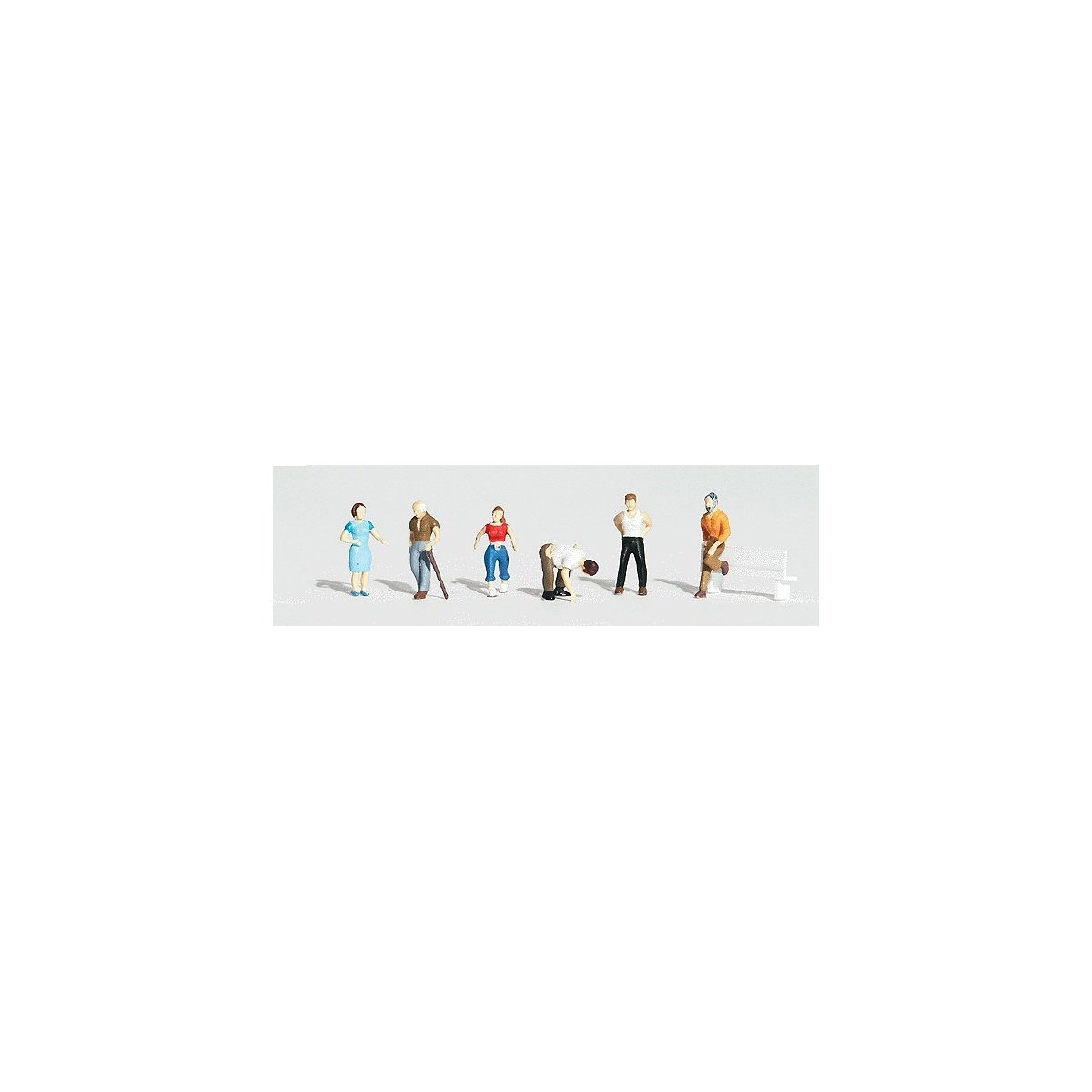 Scenic Accents(R) Figures -- Ordinary People pkg(6), HO Woodland Scenics 1824
