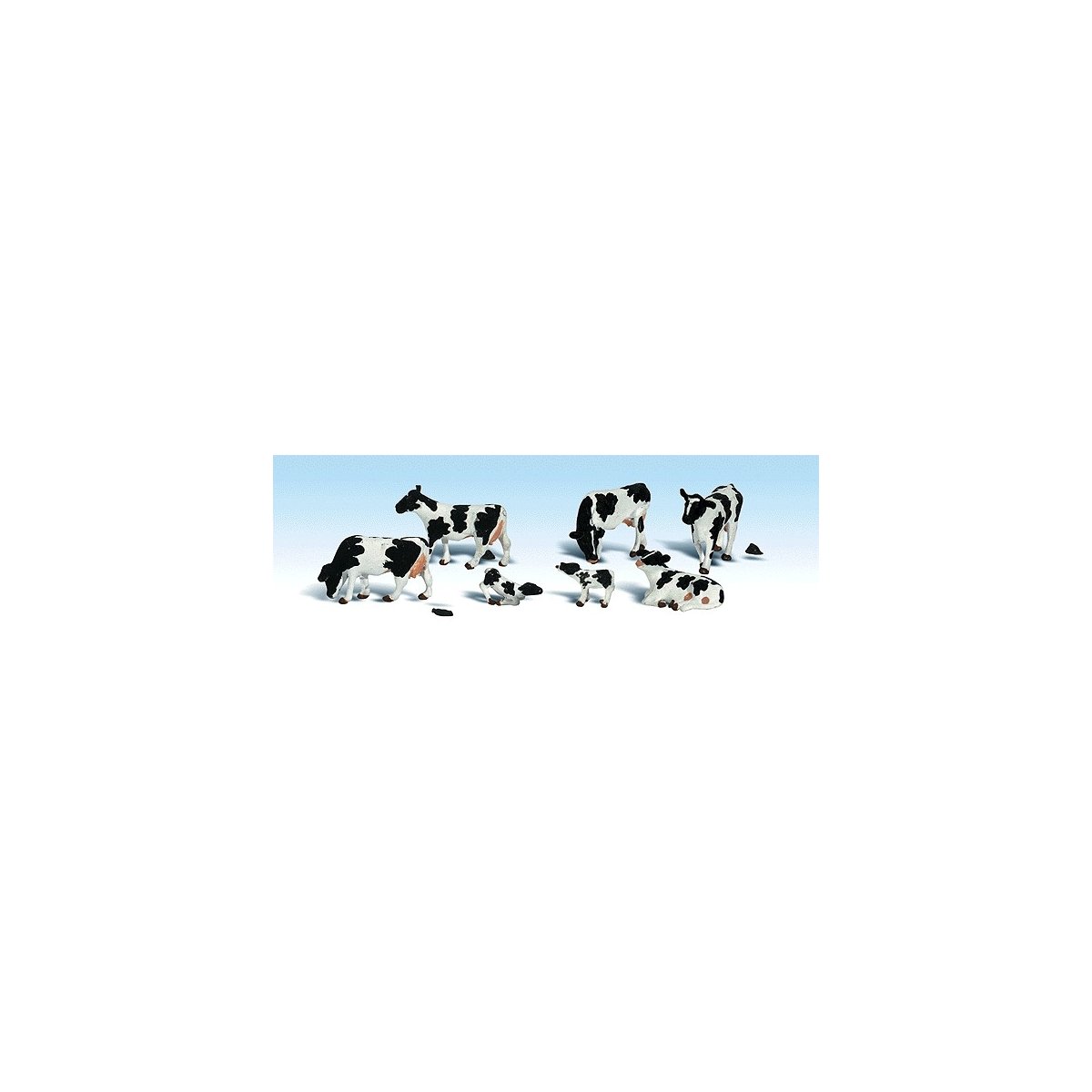 Holstein Cows - Scenic Accents(R) -- pkg(6), HO Woodland Scenics 1863