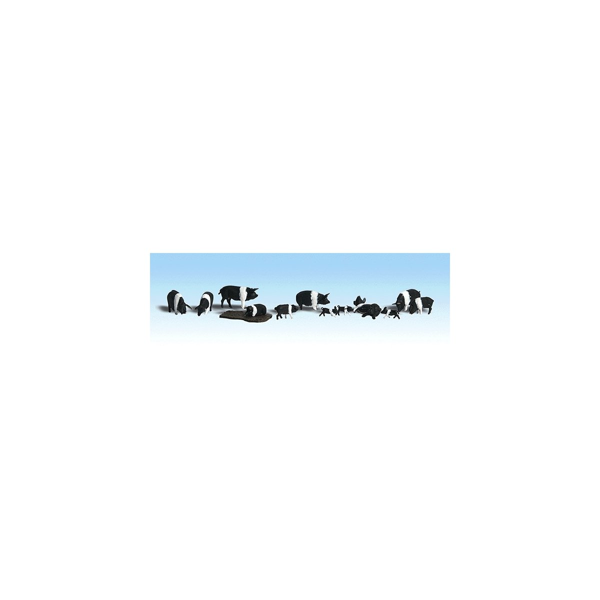 Hampshire Pigs - Scenic Accents(R) -- pkg(12), HO Woodland Scenics 1864