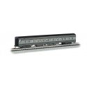 85′ Smooth-Side Coach w/Lighting - Ready to Run -- Baltimore & Ohio (blue, gray, black), N, Bachmann Industries 14253