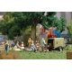 Snack Break - Action Set -- Supply Trailer with Trailer, 2 Figures, Warming Containers, Utensils & Dishe, HO Busch Gmbh & Co Kg 
