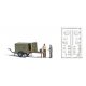 Snack Break - Action Set -- Supply Trailer with Trailer, 2 Figures, Warming Containers, Utensils & Dishe, HO Busch Gmbh & Co Kg 