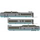 UAC TurboTrain 3-Car Passenger Train-Only Set (2022 Ver.) - Sound & DCC Equipp -- United Aircraft/, HO, Rapido Trains Inc 203501