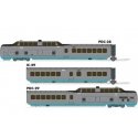 UAC TurboTrain 3-Car Passenger Train-Only Set (2022 Ver.) - Sound & DCC Equipp -- United Aircraft/, HO, Rapido Trains Inc 203501