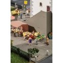 Weekly Market -- Set 1 pkg(7), HO, Faller Gmbh 151670