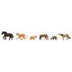 Horses and Ponies -- pkg(6), N, Faller Gmbh 155910