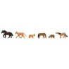 Horses and Ponies -- pkg(6), N, Faller Gmbh 155910