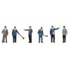 German Railway Depot Staff -- pkg(6), HO Faller Gmbh 151706