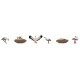 Storks with Nests -- pkg(6), HO Faller Gmbh 151908