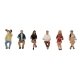 Seated Restaurant Guests -- pkg(6), HO Faller Gmbh 151698