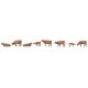 Allgau Swiss Cattle -- Brown pkg(8), HO Faller Gmbh 151922
