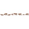 Allgau Swiss Cattle -- Brown pkg(8), HO Faller Gmbh 151922
