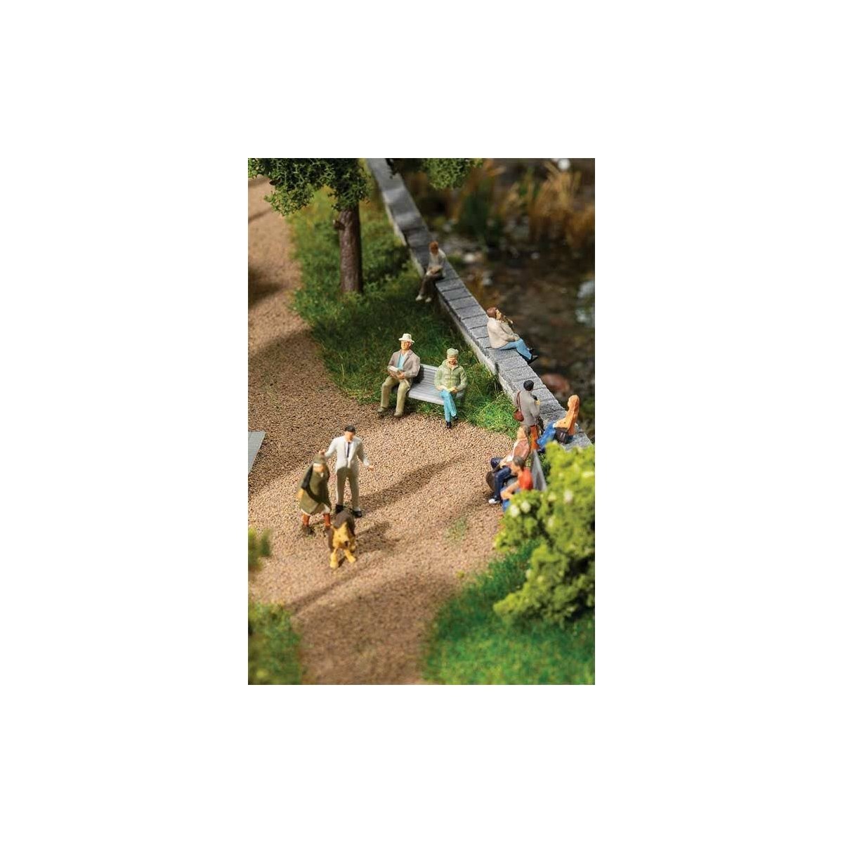 Sitting People -- Set 1 pkg(7), HO Faller Gmbh 151662