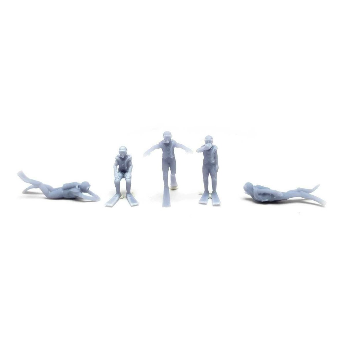 Recreation & Sports -- SCUBA Divers pkg(5), HO ALL SCALE MINIATURES 870993
