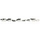 Cows -- Black and White pkg(8), HO Faller Gmbh 151904