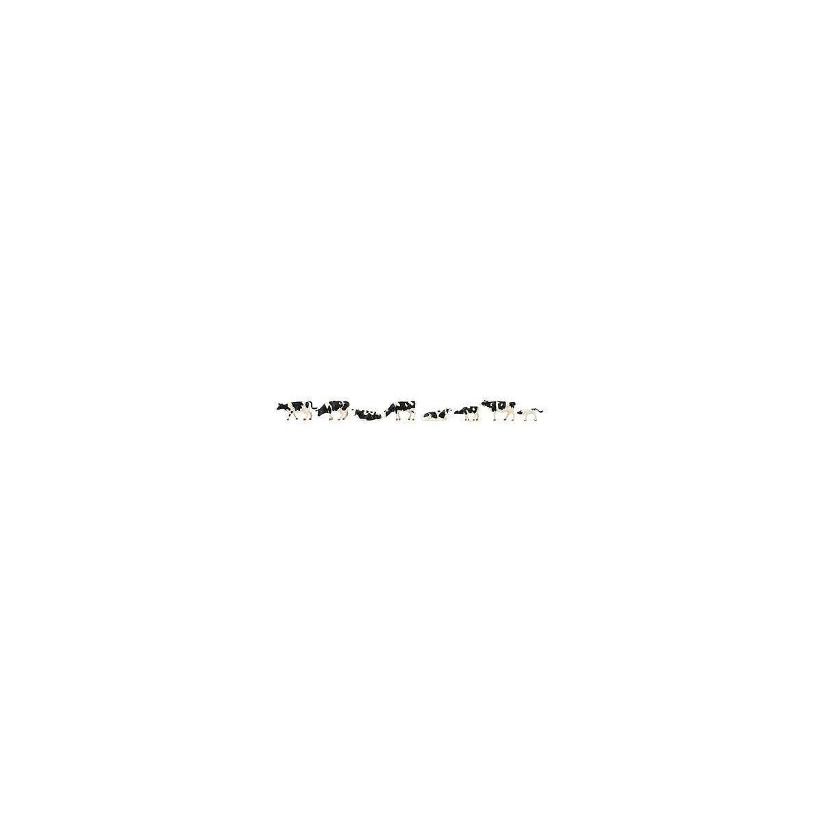 Cows -- Black and White pkg(8), HO Faller Gmbh 151904