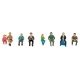 Seated Passengers -- Set 1 pkg(8), HO Faller Gmbh 151617