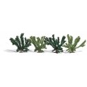 Summer Bushes - Assembled -- pkg(4), HO, Busch Gmbh & Co Kg 6065