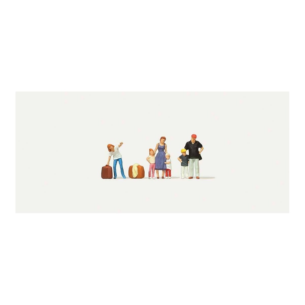 Waiting Passengers with Luggage -- pkg(5), TT Merten 282539