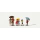 Passengers in the Rain -- pkg(6), HO Merten 212186