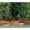 Beaver Lodge with 4 Beavers and Tree Miniature Scene, HO, Busch Gmbh & Co Kg 7893