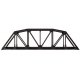 Through Truss Bridge Kit w/Code 55 Rail -- Silver, N Atlas Model Railroad Co. 2071