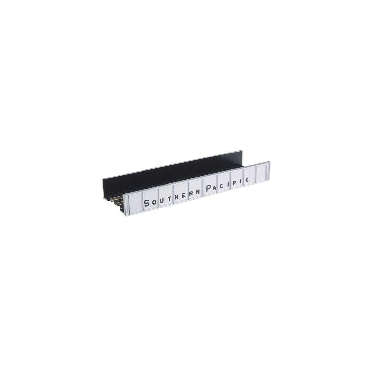 Decorated Code 80 Plate-Girder Bridge -- Southern Pacific (silver, black), N, Atlas Model Railroad Co. 2560