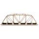 18′ Through-Truss Bridge - Kit -- Code 83 Track (silver), HO Atlas Model Railroad Co. 594