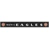 Decorated Plate Girder Bridge w/Code 100 Track -- Kit - Missouri Pacific (black, red, Buzz Saw Logo, Eagles Slogan), HO Atlas Mo