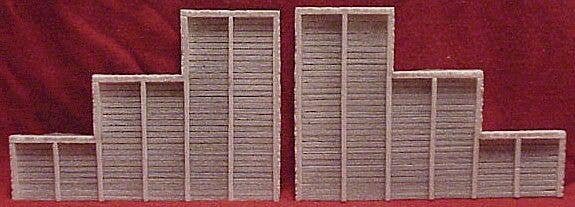 Tunnel Abutments pkg(2) -- Timber - 6-3/4 x 4-1/2′ 17 x 11.5cm, HO, Pre-Size Model Specialities 107