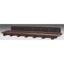Through Plate-Girder Bridge w/Code 100 Track Add-On -- Kit - Single Track, Bridge: 8` 20.3cm, Track: 9` 22.9cm, HO, Atlas Model 