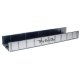 Decorated Plate Girder Bridge w/Code 100 Track -- Denver & Rio Grande Western (silver, black), HO Atlas Model Railroad Co. 892