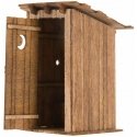 Outhouse - Kit (Laser-Cut Wood) -- 1-1/4 x 1-1/4 x 2-1/2′ 3.2 x 3.2 x 6.4cm, O, Atlas O 4001002