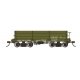 18′ Wood Low-Side Gondola 2-Pack - Spectrum(R) -- US Quartermaster O.M.C.U.S.A 121235, 122105 (green), On30 Bachmann Industrie