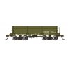 18′ Wood Low-Side Gondola 2-Pack - Spectrum(R) -- US Quartermaster O.M.C.U.S.A 121235, 122105 (green), On30 Bachmann Industrie