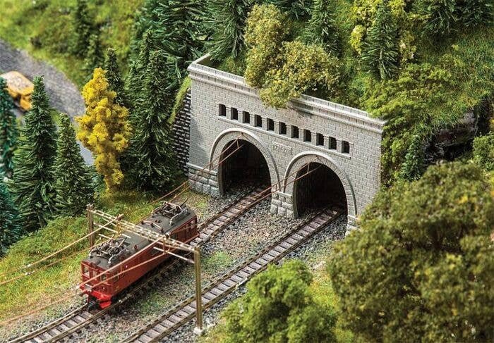 Simplon North and South Tunnel Portals -- Kit, N, Faller Gmbh 222500