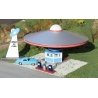 Area 51 Fuel Gas Station -- Assembled, HO Bachmann Industries 35213