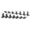E-Z Track(R) -- Graduated Pier 14-Piece Set, HO Bachmann Industries 44471