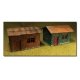 2 Wooden Cottages -- Laser-Cut Wood Kit pkg(2), HO Bachmann Industries 39101