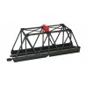 Truss Bridge with Blinking Light - E-Z Track(R) -- Assembled - 10-1/2 x 2-3/8 x 4′ 26.7 x 6 x 10.2cm (black), HO Bachmann Indu