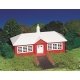 Plasticville Classic Kit - School House -- 6 x 7-1/8′ 15.3 x 18.1cm, HO Bachmann Industries 45133